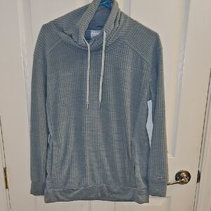Columbia Women's Blue Green Cowl Neck Pullover